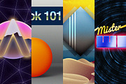80's Retro Design Pack PSD, a Graphic by Ryan Quintal (Thumbnail 3 of 4)