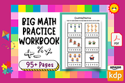 Kindergarten Big Math Activity Pages, a Templates & Theme by Premium Digital Templates (Thumbnail 1 of 3)