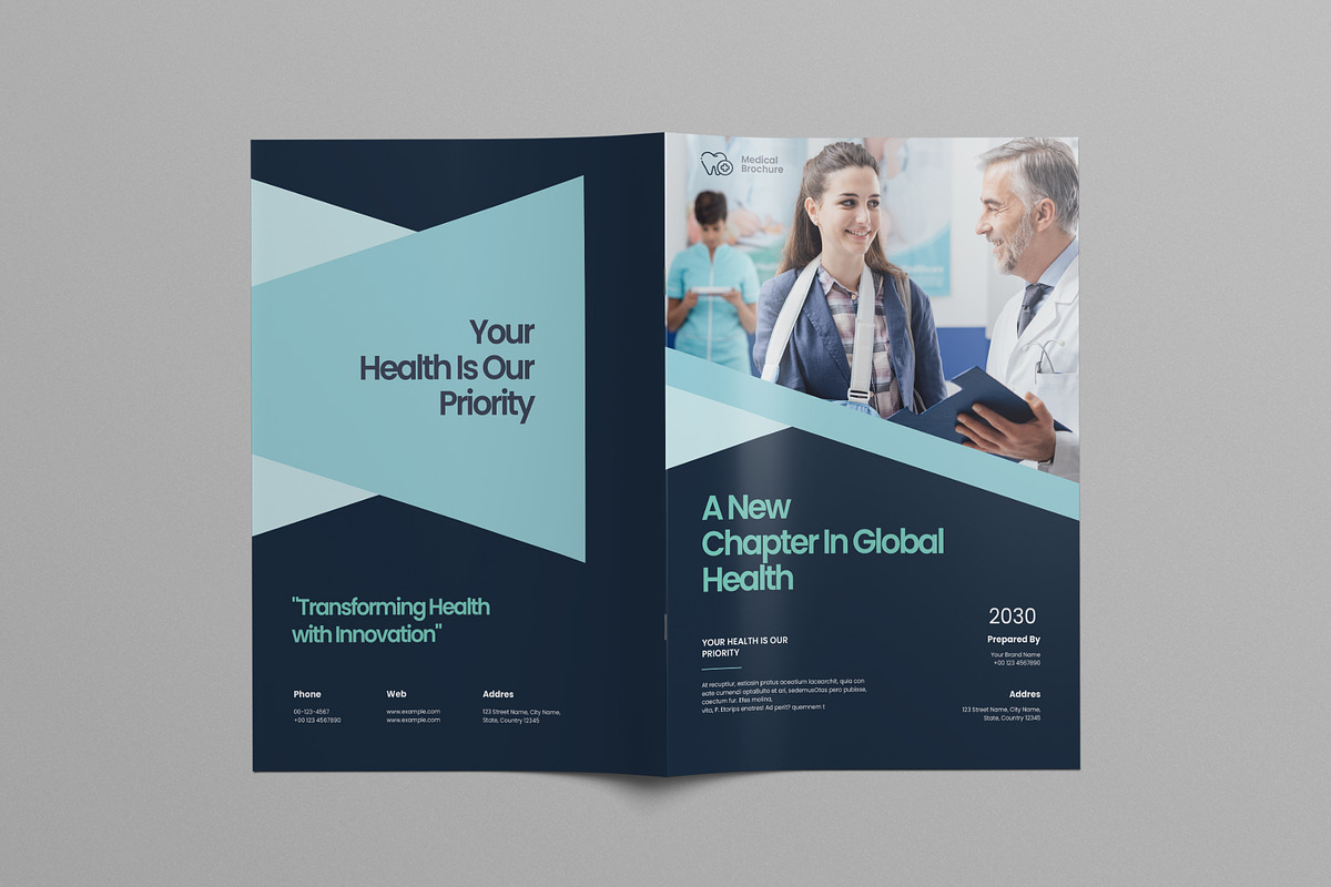 Medical Brochure Template, a Brochure Template by Pixelpick (Photo 9 of 9)