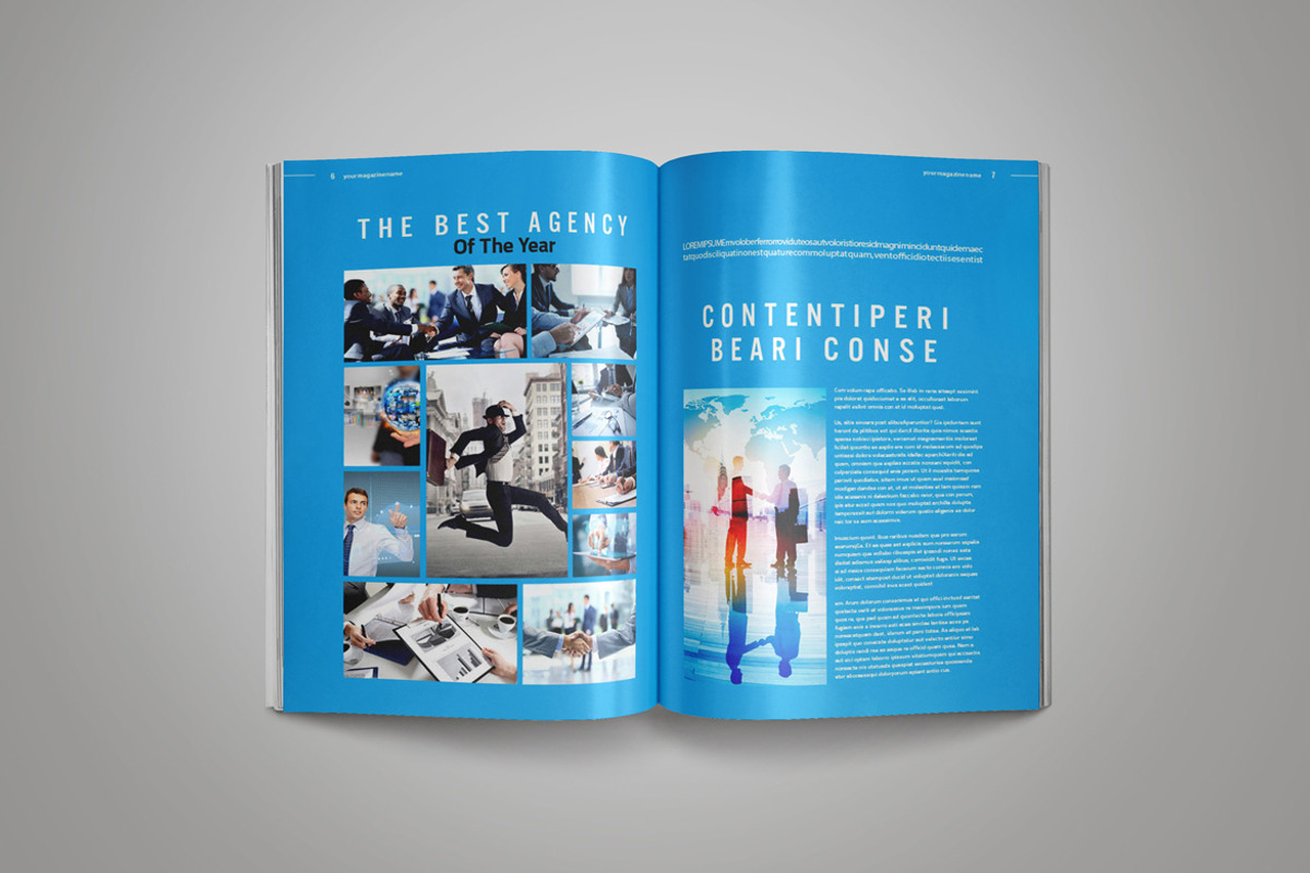 InDesign Magazine Template, a Magazine Template by Indotitas (Photo 4 of 11)