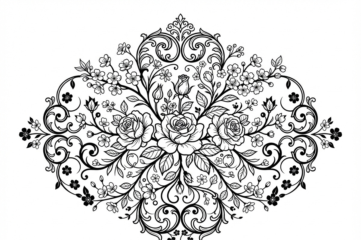 50 Elegant Floral Ornate Silhouette, a Decorative Illustration by Amazin_art (Photo 27 of 30)
