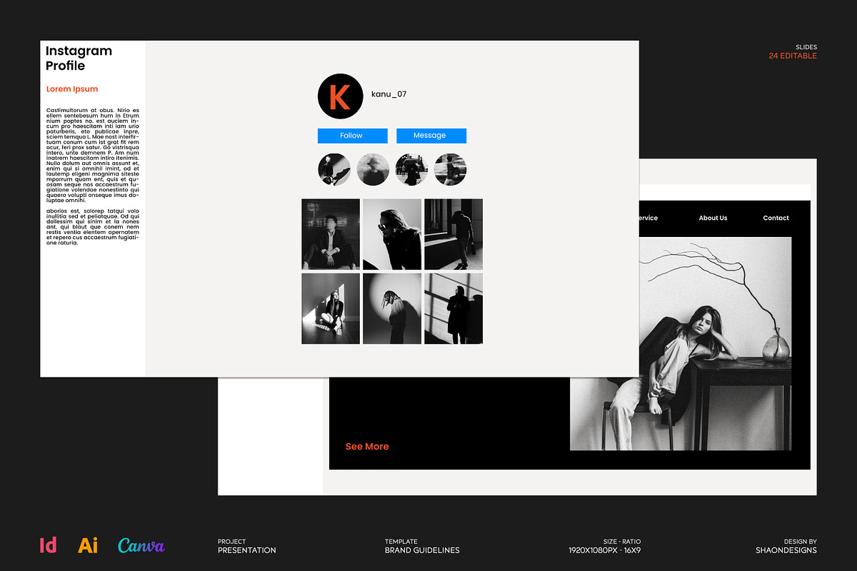 KANU Brand Guidelines Deck Template, a Branding & Logo Template by shaondesigns (Photo 7 of 9)