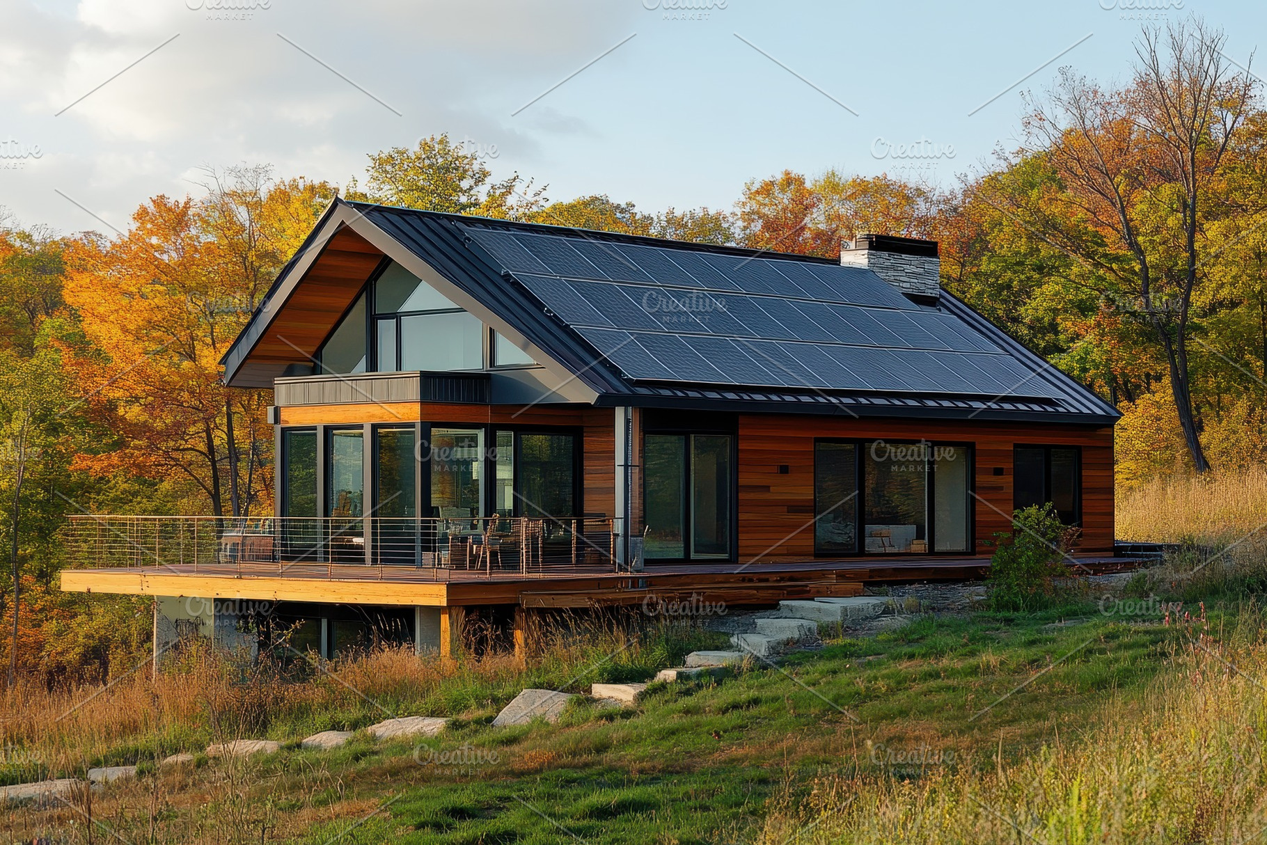 Modern energy efficient home with so, a Photo by Iftikhar Alam