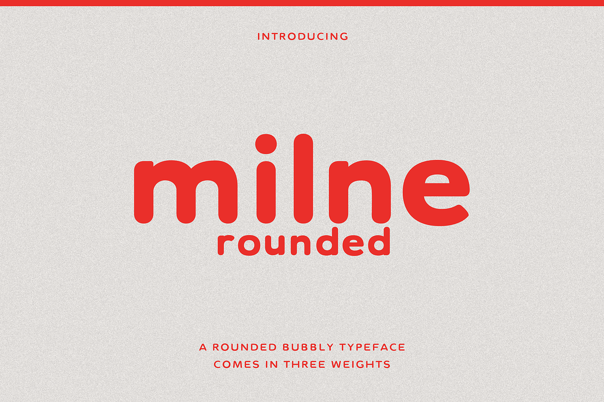 Milne Rounded - A Bold Sans Serif, a Sans Serif Font by Cassandra Cappello (Photo 1 of 9)