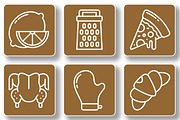 Gastronomy Icon Pack, an Outline Icon by Tekuni (Thumbnail 8 of 10)