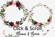 Fall and Winter Flowers Large Bundle, an Illustration by Graphic Blue Bird (Thumbnail 5 of 8)