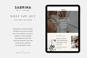 Sabrina Wix Website Template, a Wix Template by Design By Ria (Thumbnail 2 of 6)