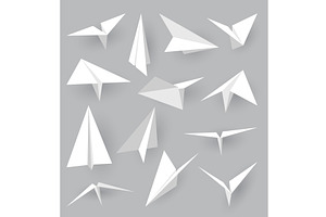 Paper planes collection, a Transportation Illustration by Things for designers