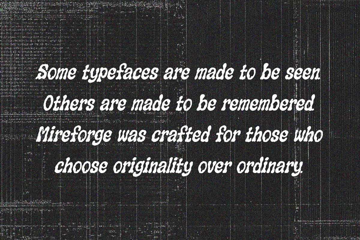 Mireforge - Organic Display Font, a Handwritten Font by Wellscript Studio (Photo 15 of 15)