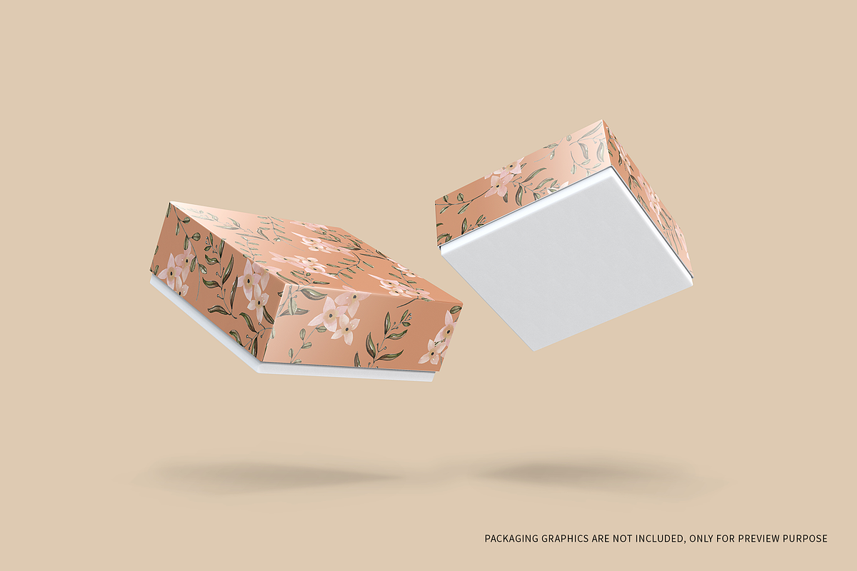 Square Box Packaging Mockups, a Cups & Container Mockup by shaikerintu (Photo 11 of 12)