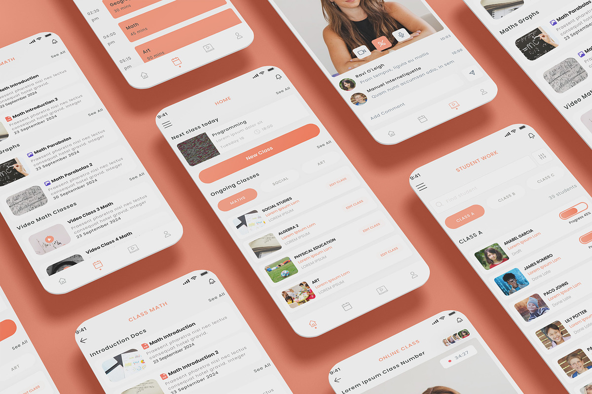 Tutor Professor Manage Classroom App, an App Template by nagaredesignstudio (Photo 1 of 2)