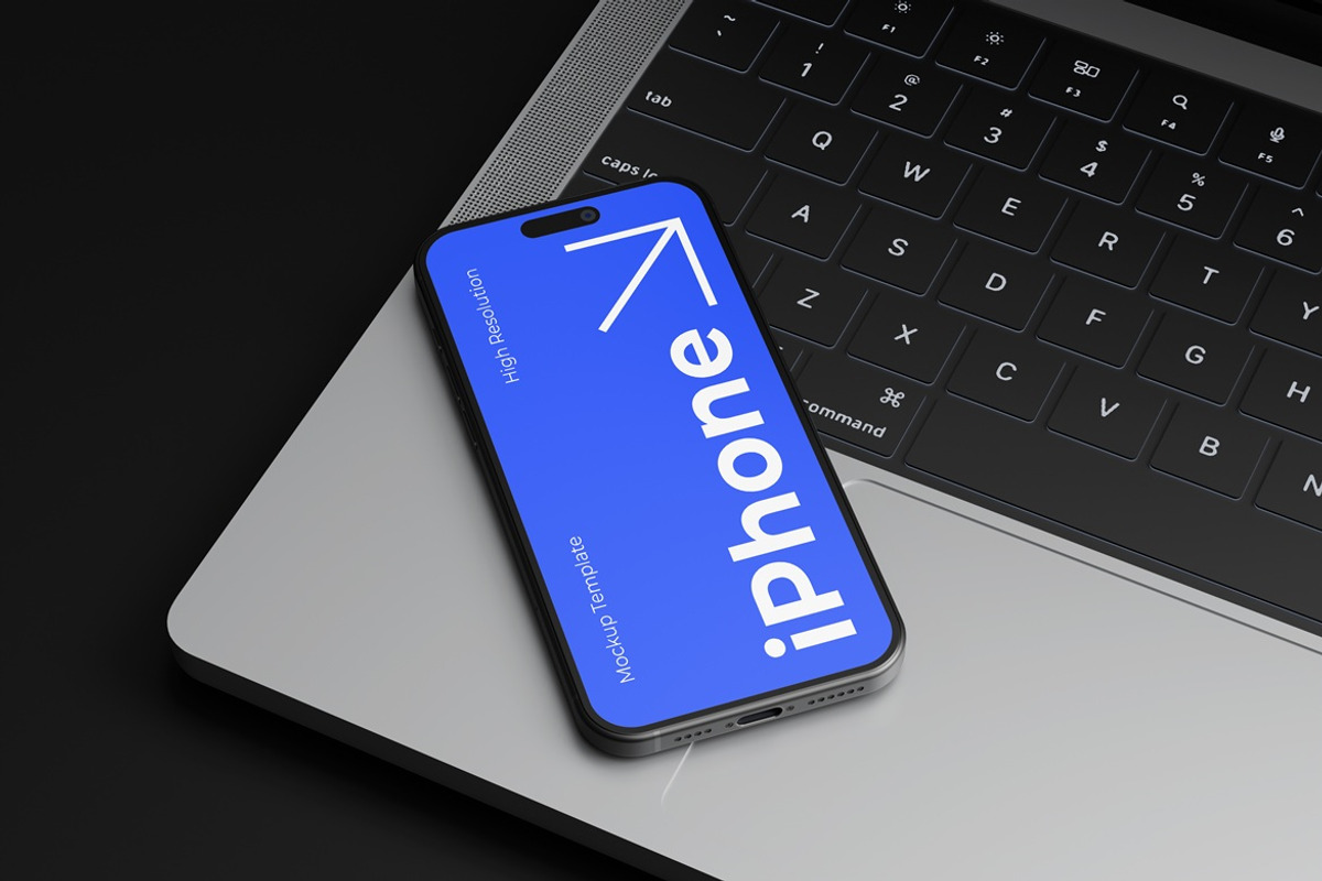Realistic iPhone Mockup, an iPhone Mockup by Graphic Deal (Photo 2 of 5)