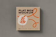 Flat Square Box MockUp, a Cups & Container Mockup by coloformia (Thumbnail 7 of 12)