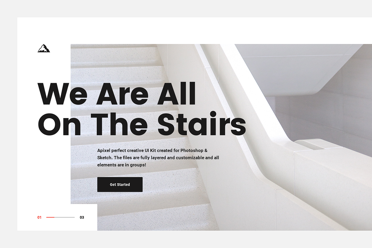 inspire UI Kit - Web Hero Headers, an UI Kit Template by begha (Photo 8 of 14)