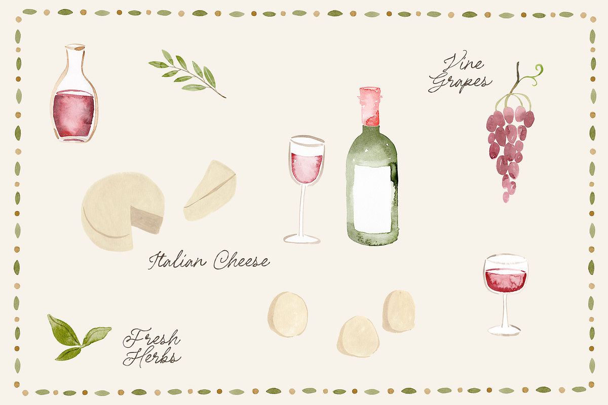 Italian Summer Market Collection, a Food Illustration by Karma (Photo 14 of 24)