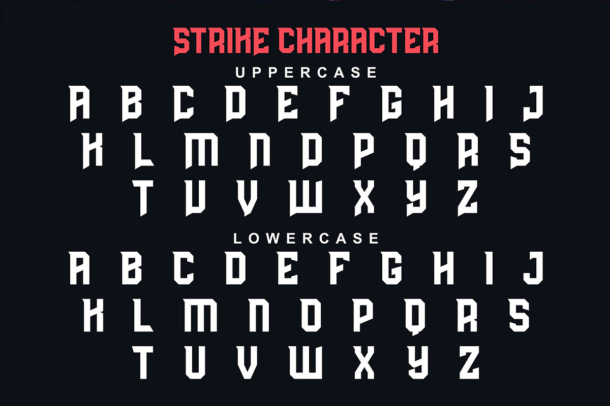 Strike - ESport Game Font, a Sans Serif Font by Agung Kreatif (Photo 2 of 4)