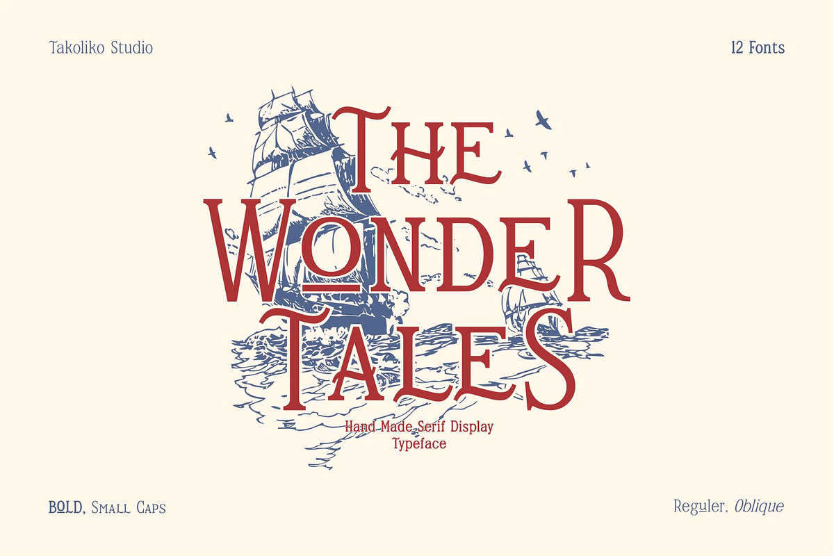 Wonder Tales, a Font by takoliko (Photo 1 of 11)