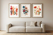 Watercolor Boho Botanical Wall Art, a Poster Template by Pixeness Studio (Thumbnail 1 of 3)