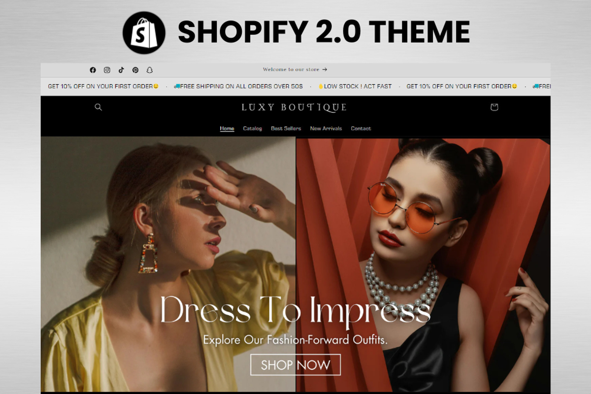 clothing boutique shopify theme, a Shopify Template by MudasirShareef (Photo 1 of 6)