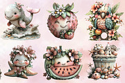 Whimsical Summer Clipart Bundle., an Illustration by SVGArt (Thumbnail 2 of 9)