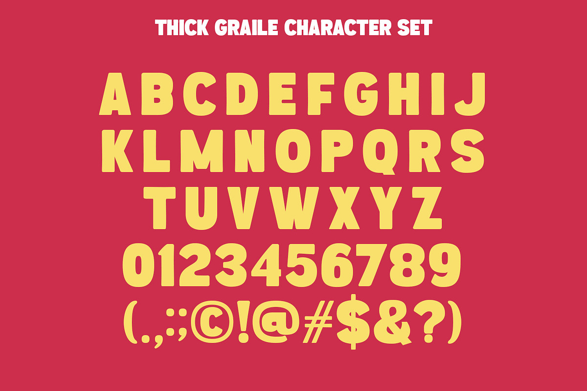 Thick Graile, a Symbol Font by Nathatype (Photo 9 of 11)