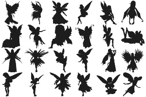 Fairy Silhouette Set 1 Procreate