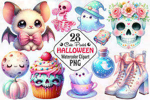 Pastel Halloween Sublimation, an Illustration by RobertsArt