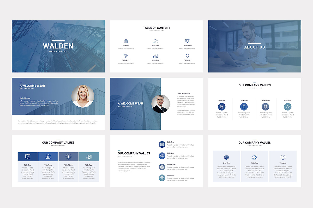 Walden PowerPoint Template, a Presentation Template by slidequest (Photo 5 of 20)