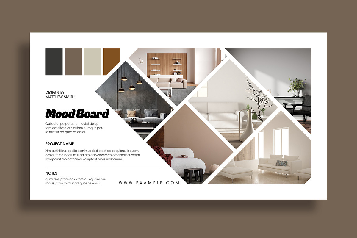 Modern Mood Board Layout preview 2
