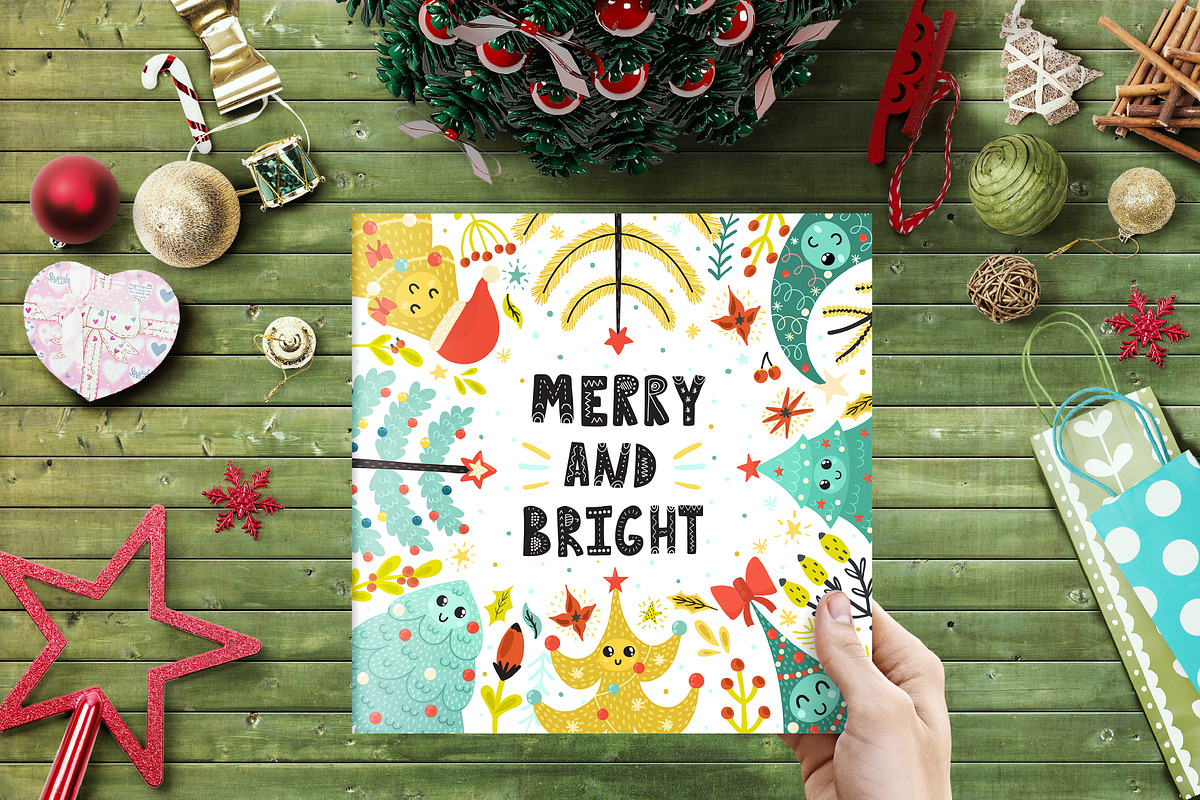 Happy Christmas Trees Collection, a Decorative Illustration by Gulnara Sabirova (Photo 6 of 13)
