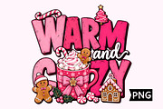 Warm and Cozy Pink Christmas PNG, a Seasonal Illustration by Creative Art (Thumbnail 1 of 3)