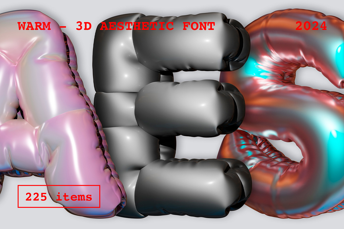 Warm - 3D Font, a Graphic by Alina Sh (Photo 1 of 9)