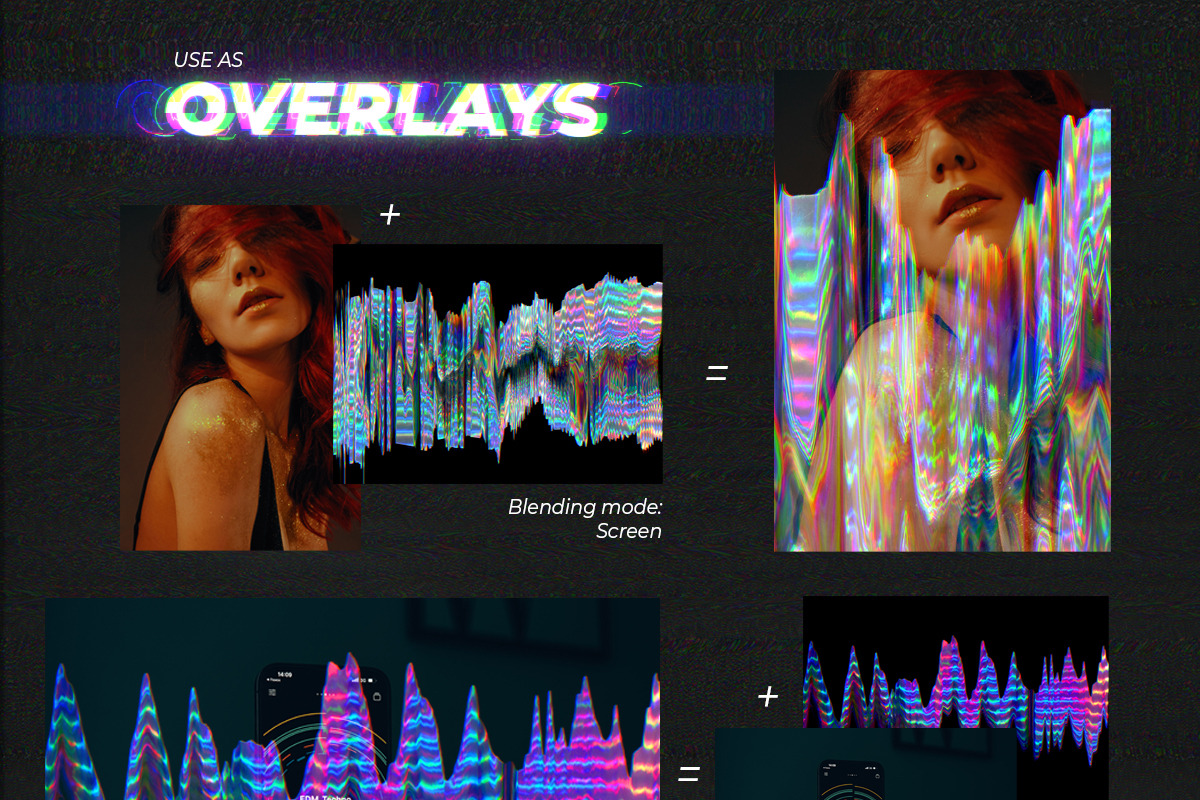 Holographic Glitch. 3D Backgrounds, a Texture Graphic by Julie&Taily (Photo 17 of 19)