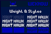 Night Hawk font, a Blackletter Font by weknow (Thumbnail 7 of 8)