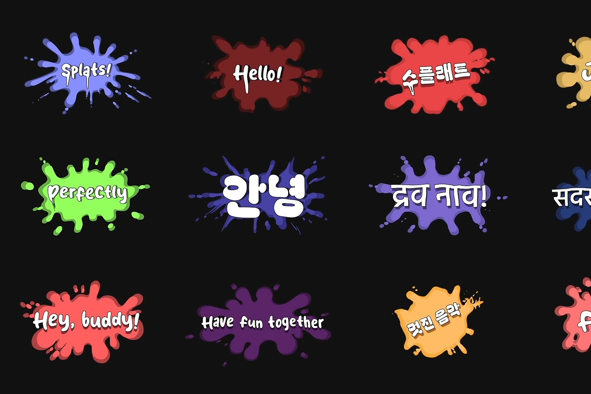 Splats Titles for DaVinci Resolve, a Templates & Theme by 2dfx (Photo 1 of 2)