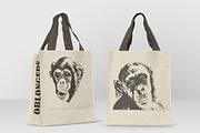 30 wild monkey silhouette vector, an Animal Illustration by AnastasiyaOleynik (Thumbnail 5 of 6)