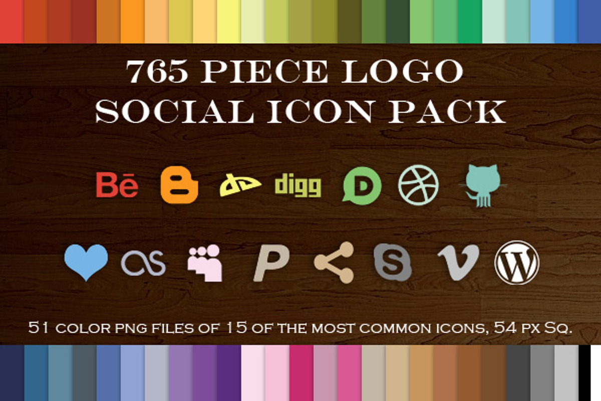 765 Piece Logo Social Icon Pack 2