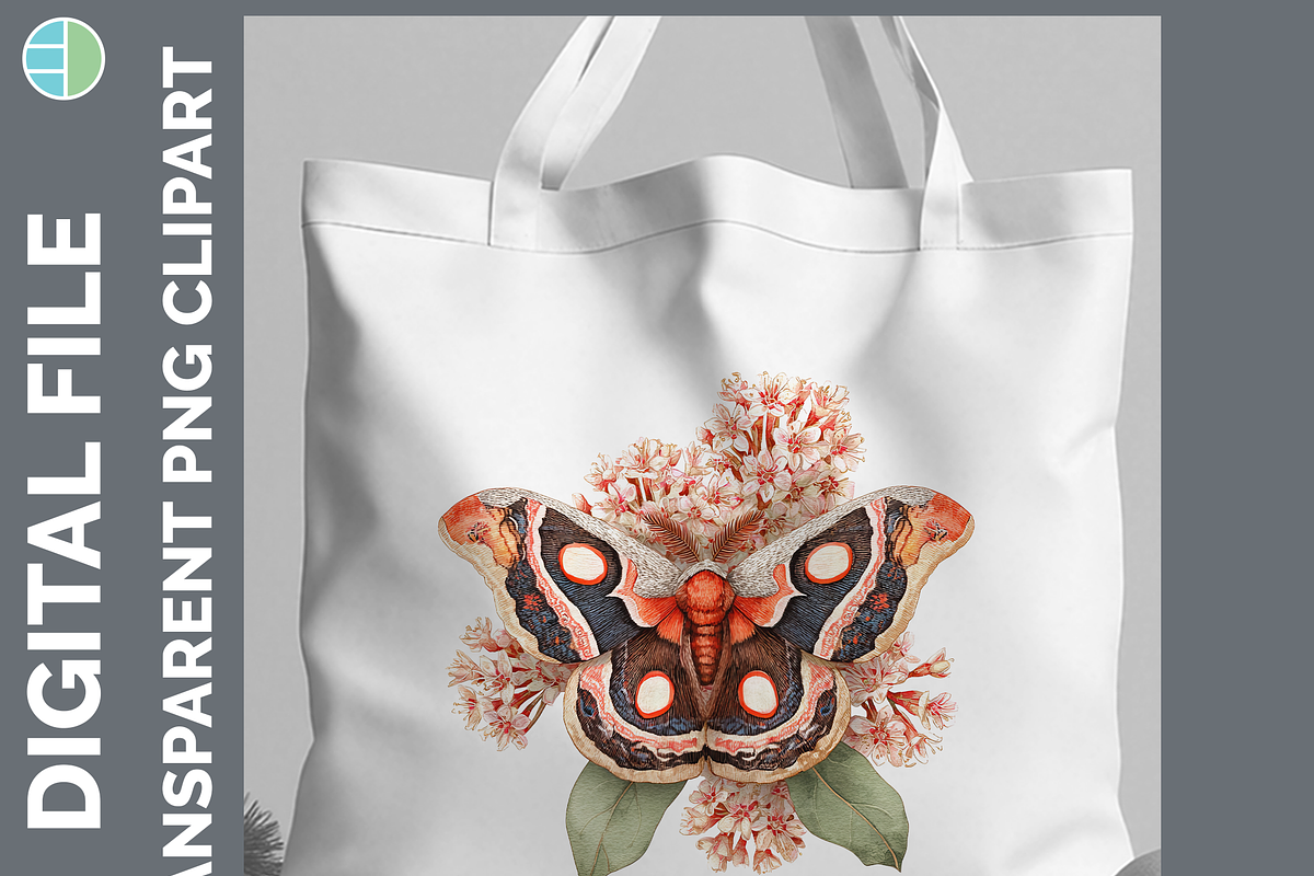 Boho Western Moth Clipart Bundle, an Animal Illustration by Enliven Designs (Photo 2 of 8)