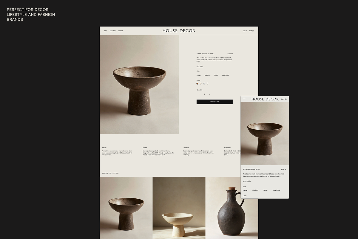 Modern Minimalist Shopify Theme, a Shopify Template by CremayPomadaStore (Photo 4 of 8)