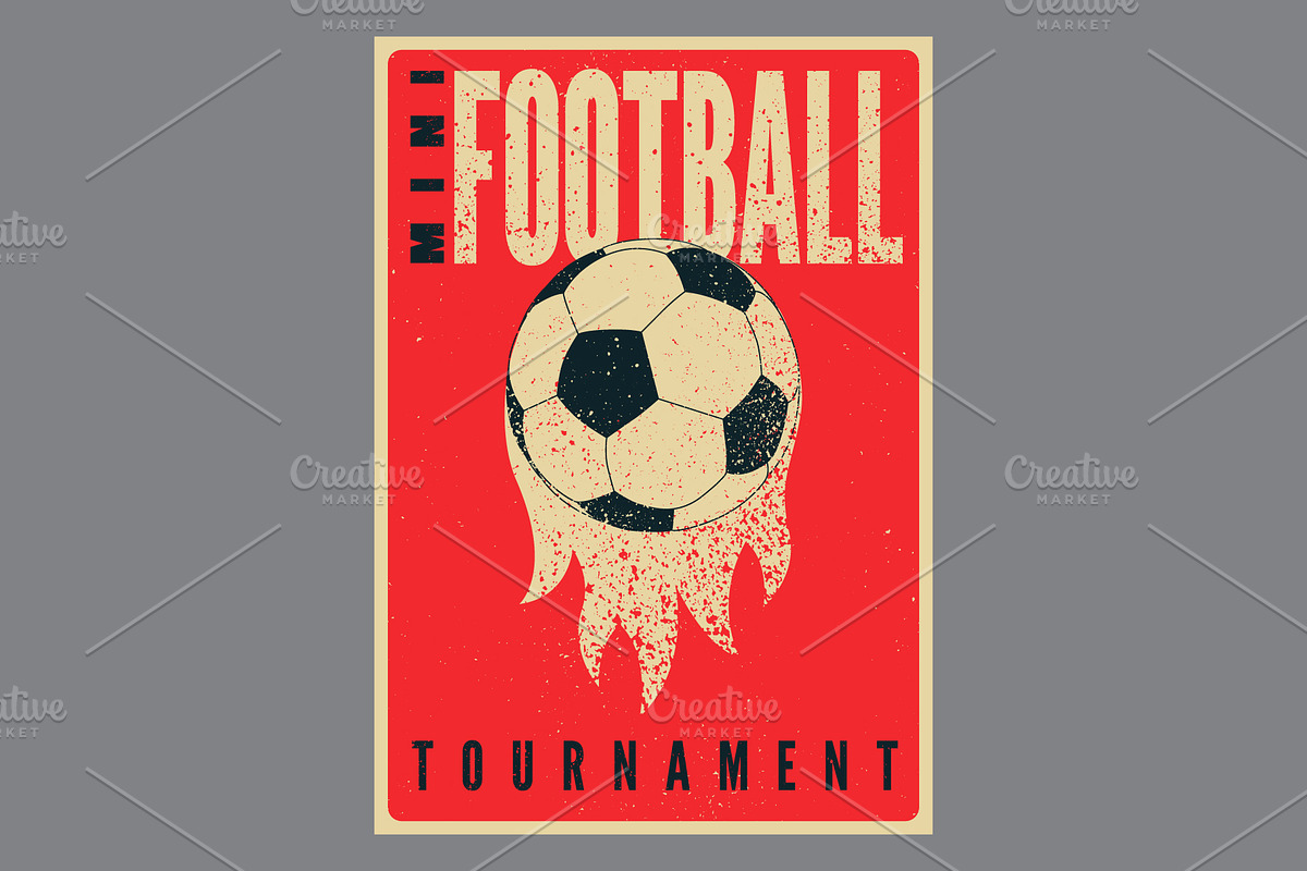 Mini Football grunge vector set., a Sport Illustration by PoPaShop