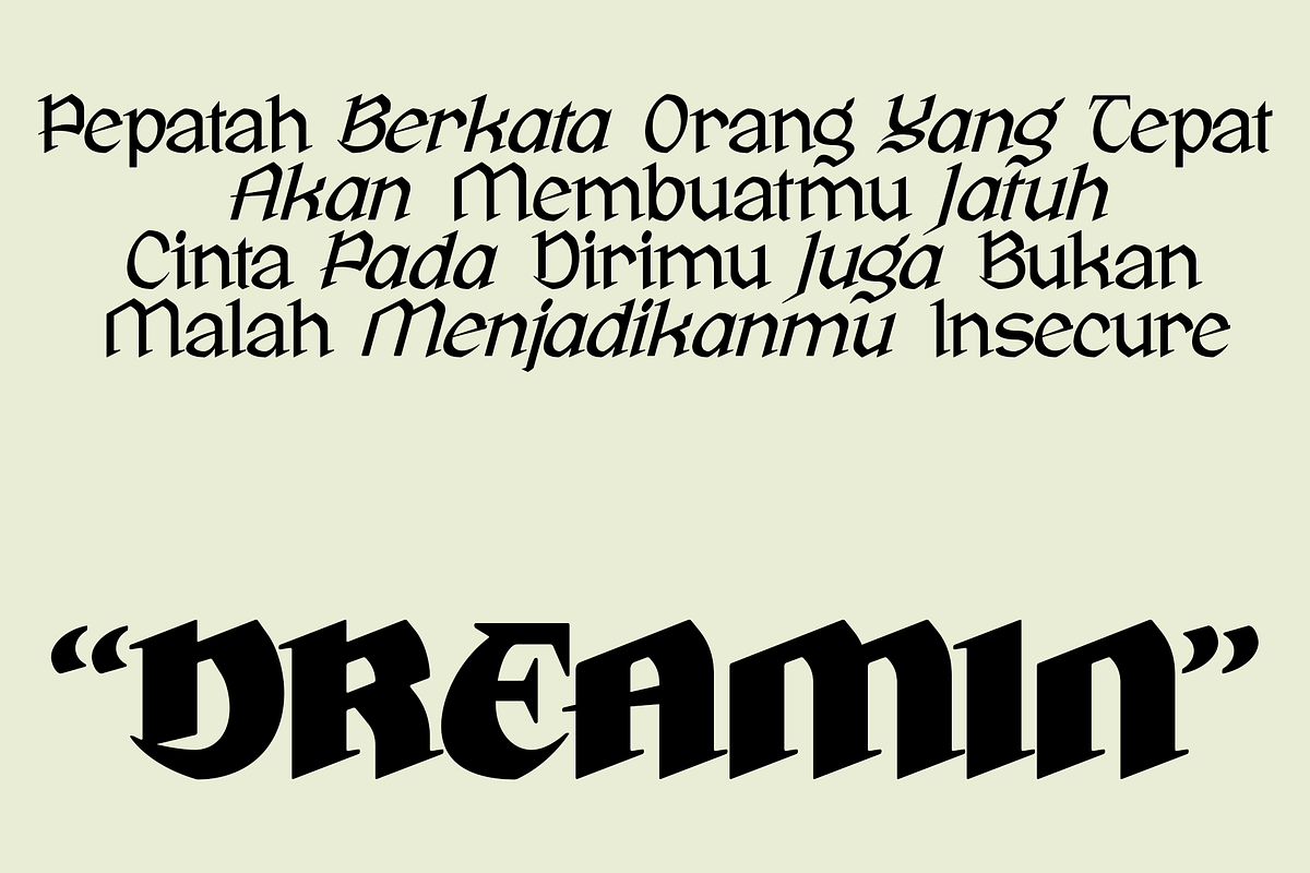 Vinicius - Gothic Inspire Typefamily, a Serif Font by Jehoo Creative (Photo 4 of 12)