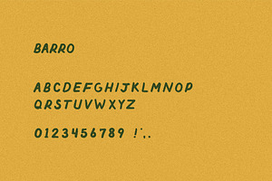 Barro I A Handmade Sans Serif Font