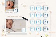 Monthly Baby Stickers, a Stationery Template by Yuka Baby (Thumbnail 3 of 4)