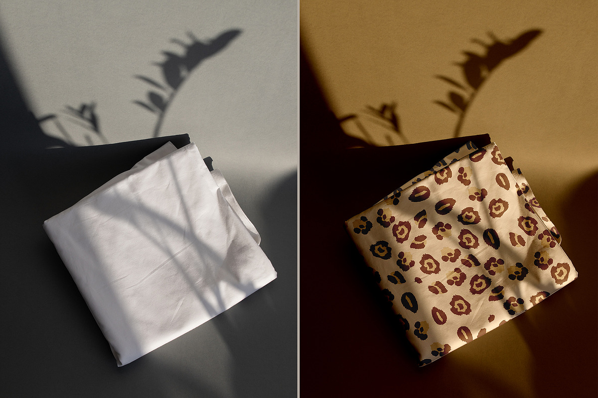 Cotton Fabric Mockup | Layered, a Wearable Device Mockup by bazarova (Photo 5 of 12)
