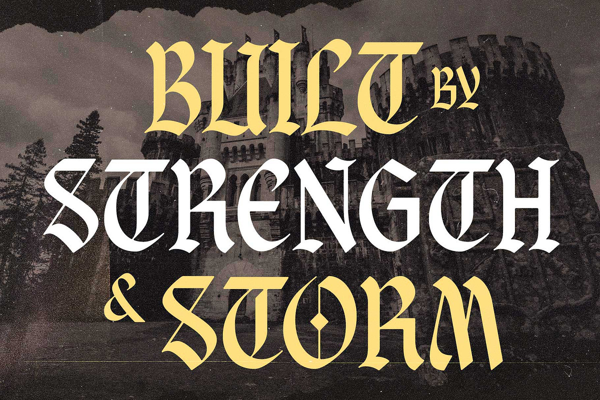 Braveson - Blackletter Style, a Blackletter Font by Arterfak Project (Photo 6 of 15)