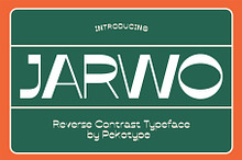 Jarwo - Reverse Contrast Typeface