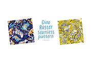 Dinosaur raster seamless pattern, a Pattern Graphic by kostolom3ooo (Thumbnail 2 of 2)