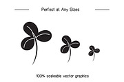 Leaf Glyph Icons Set, a Solid Icon by Designfour (Thumbnail 6 of 7)