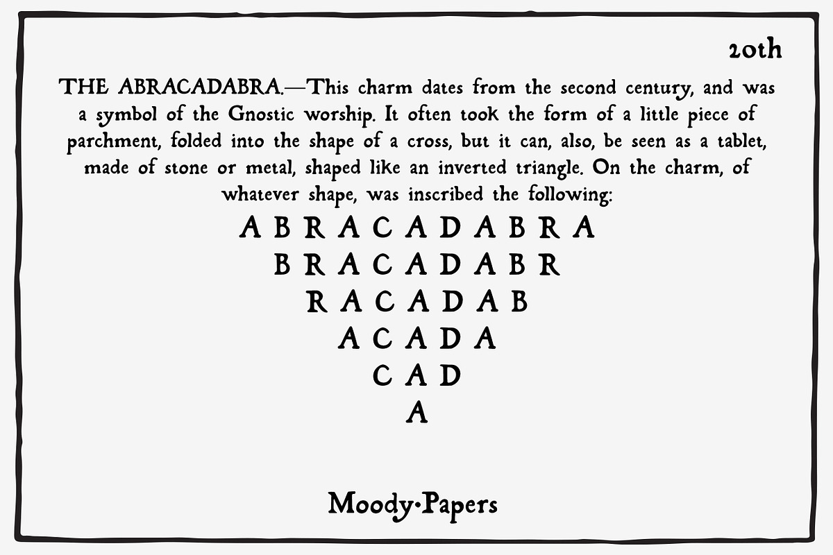 Magick Journal - Hand Drawn Font preview 2