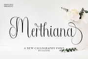 Merthiana, a Script Font by Gatype (Thumbnail 1 of 5)